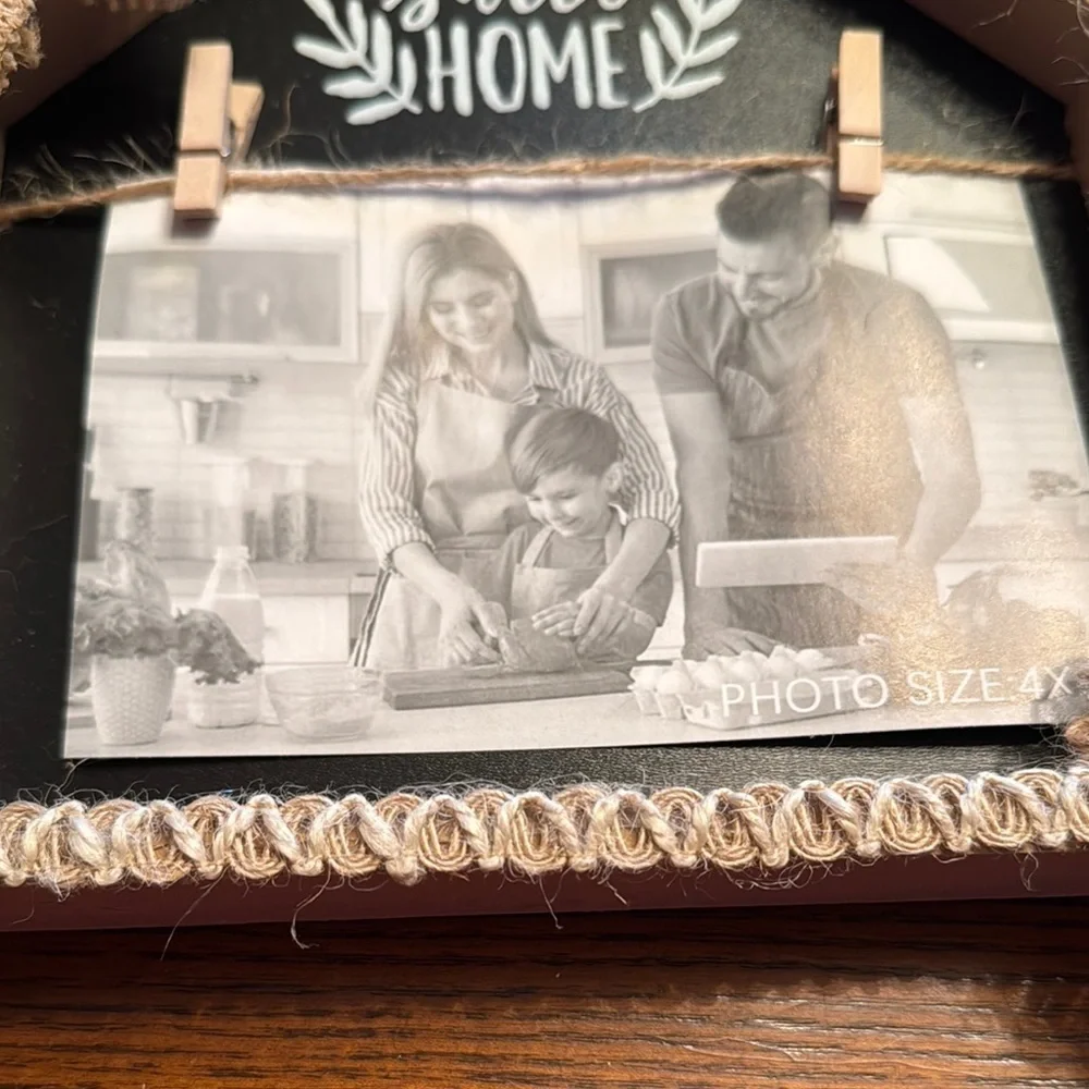 Home Sweet Home Black and Tan Photo Frame